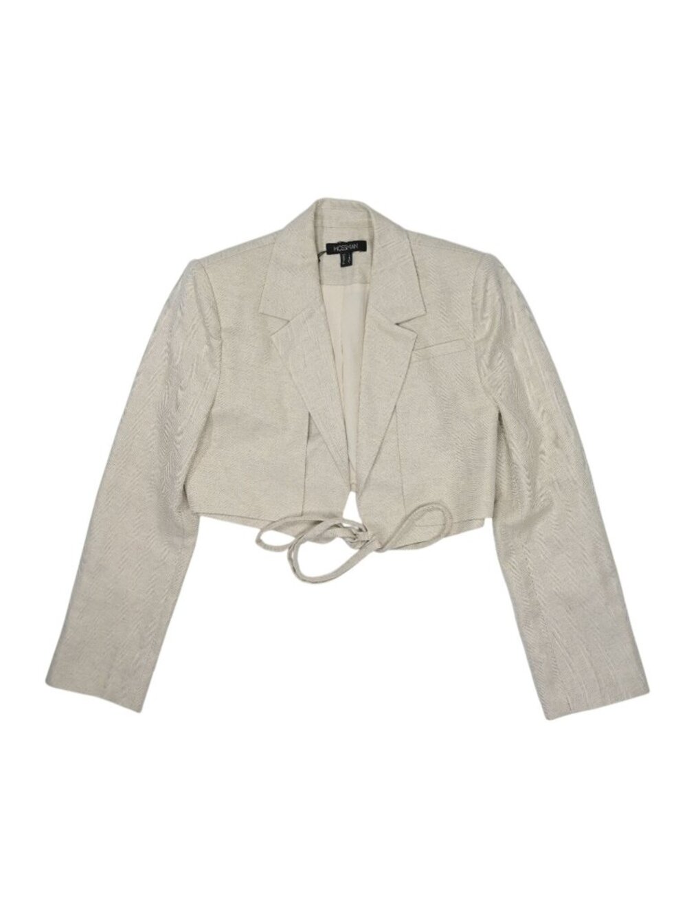 Mossman Crop Blazer in Ivory